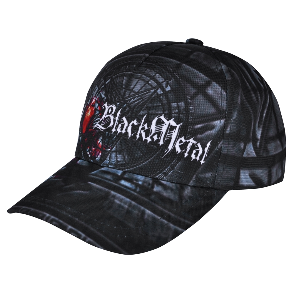 

Бейсболка Rockway full print Black Metal Черный