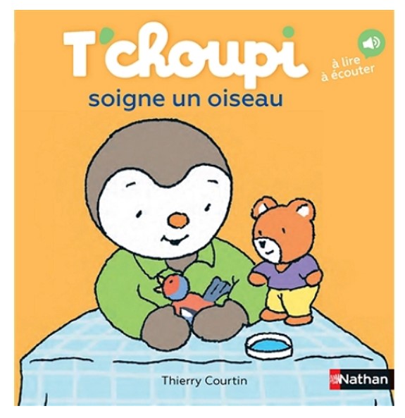 

T`choupi soigne un oiseau