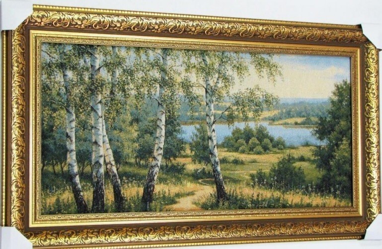 

Гобеленовая картина ДК Б178/2 Берізки біля озера 109х63 см