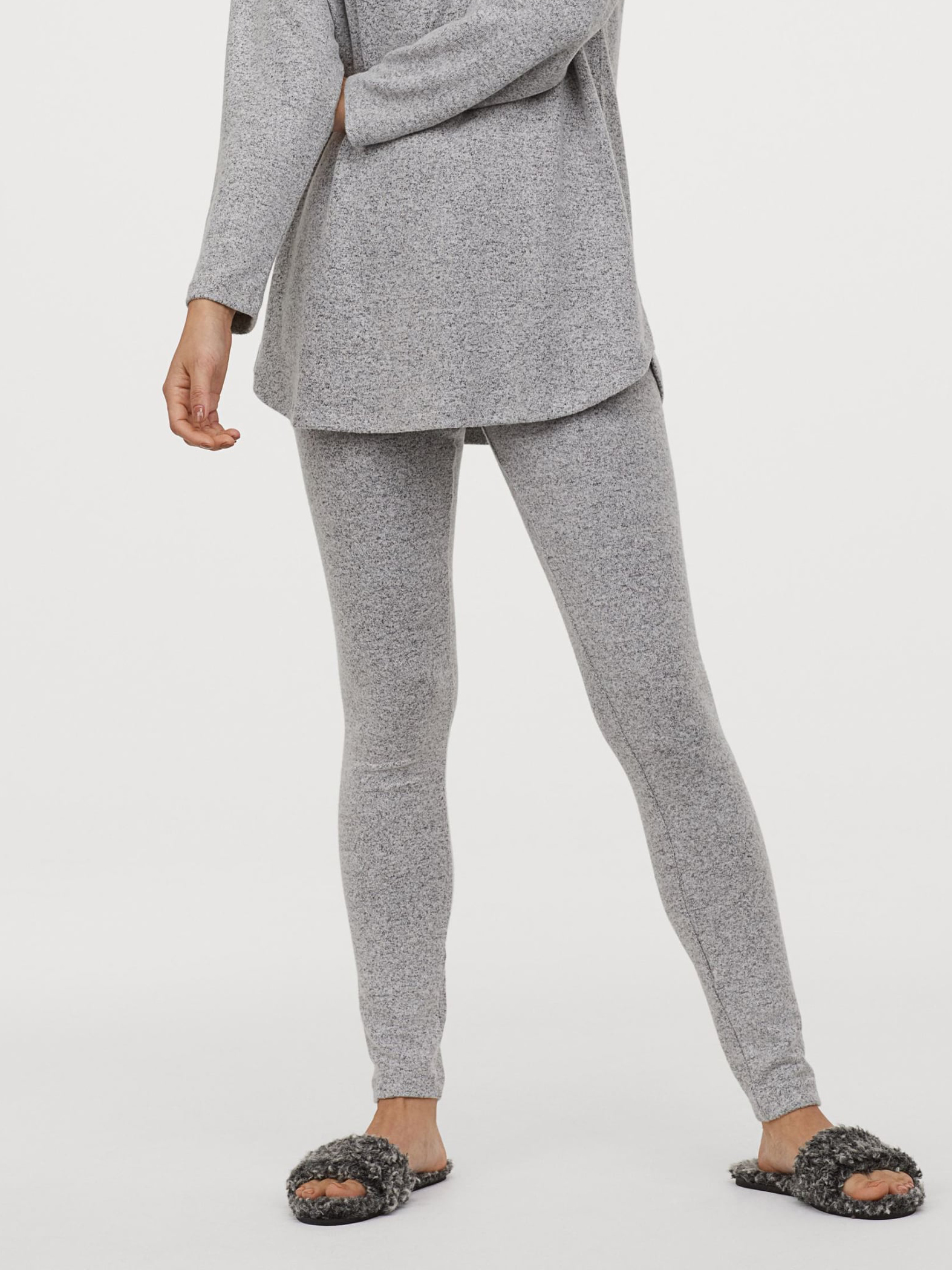 

Пижамные леггинсы H&M 7850342sm XL Светло-серый меланж