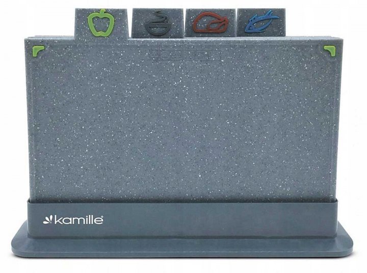 

Набор разделочных досок Kamille с подставкой 29 х 19,5 см (KM 10073)
