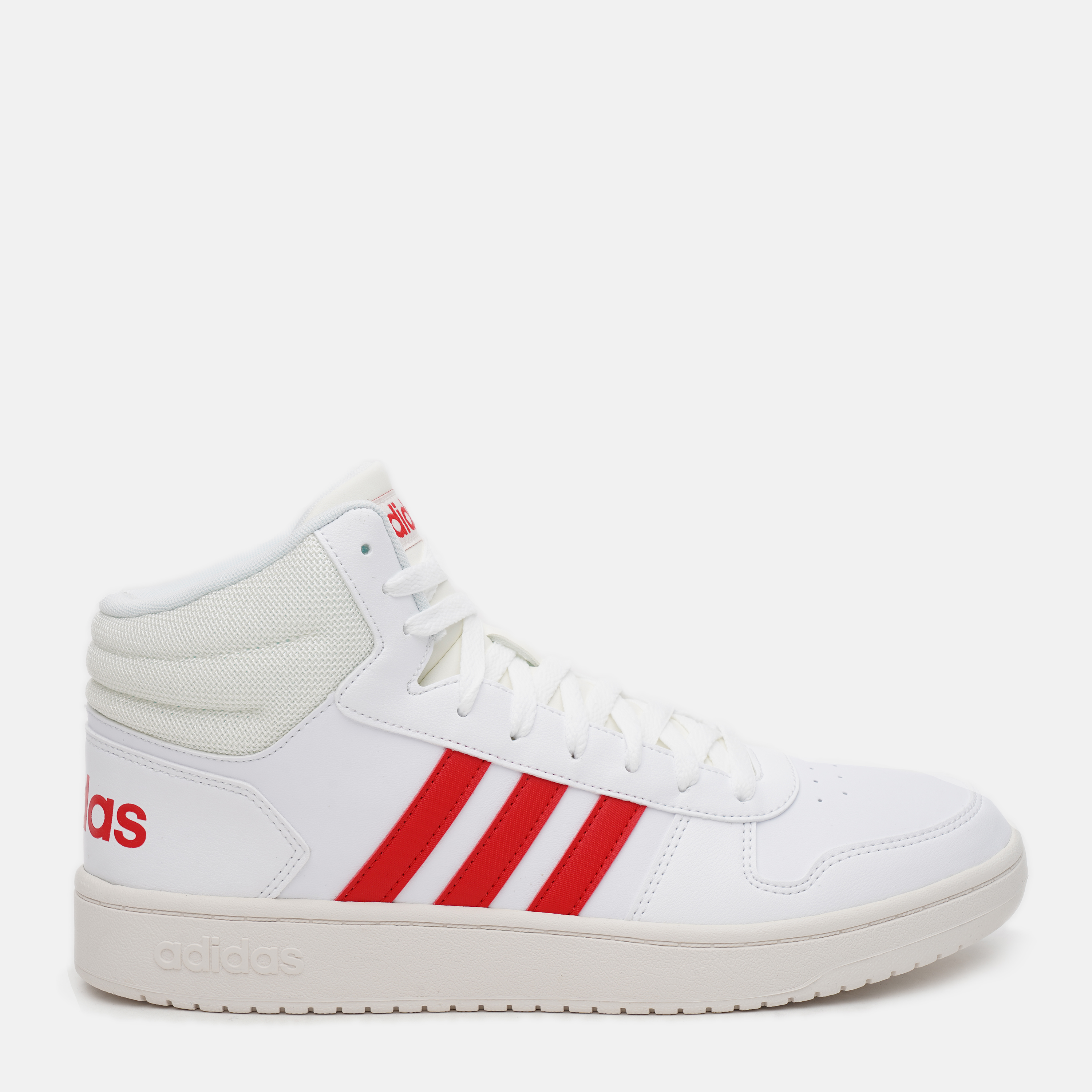 

Ботинки Adidas Hoops 2.0 Mid GZ7927 40.5 (8) 26.5 см Ftwwht/Vivred/Clowhi