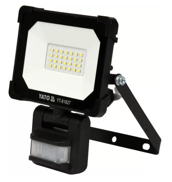 

Прожектор с SMD-диодным излучателем и датчиком движения YATO YT-81827