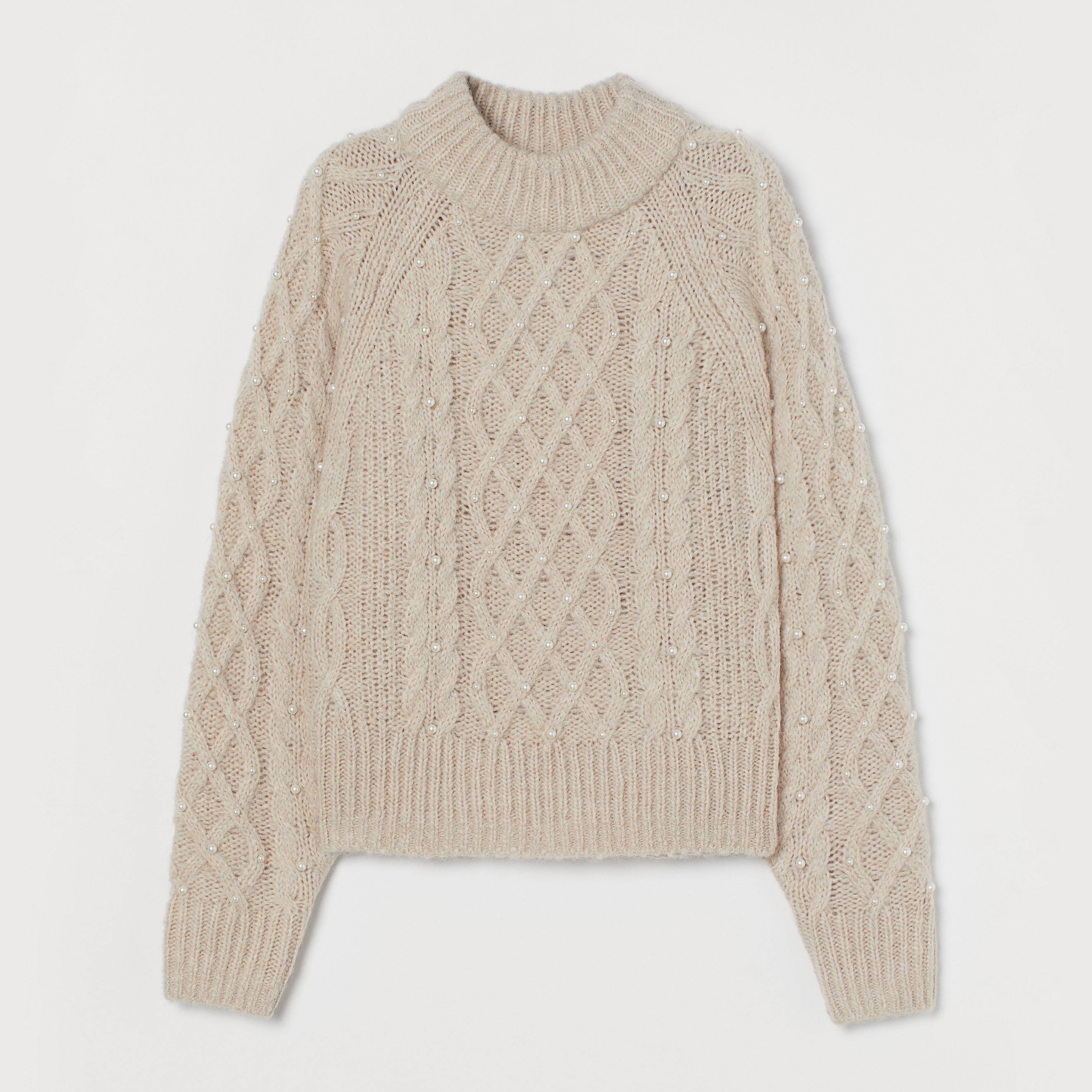 

Свитер H&M 9437822wtr M Светло-бежевый
