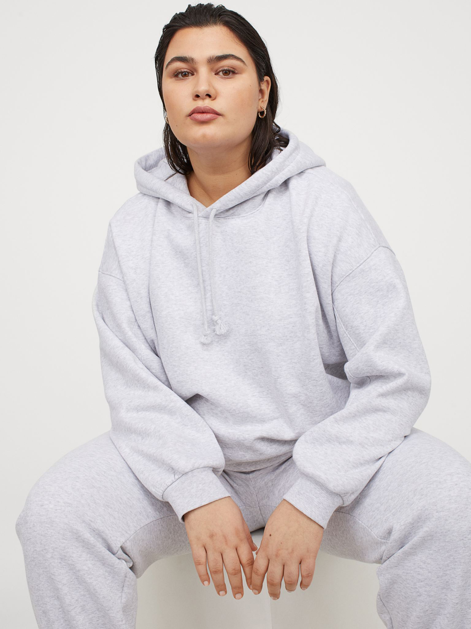 

Худи H&M 9748473wtr 4XL Светло-серое