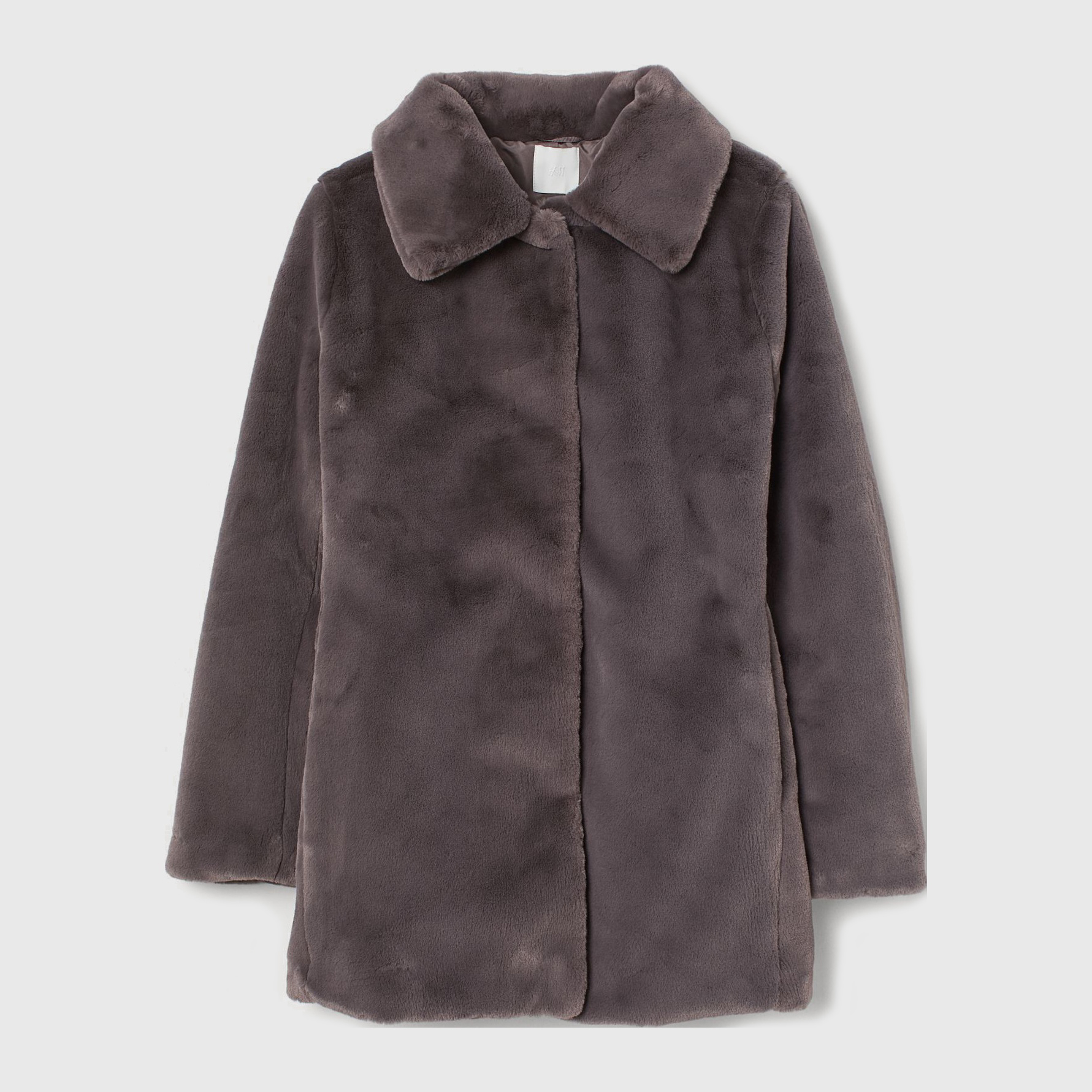 

Эко полушубок H&M 9253312wtr S Серый