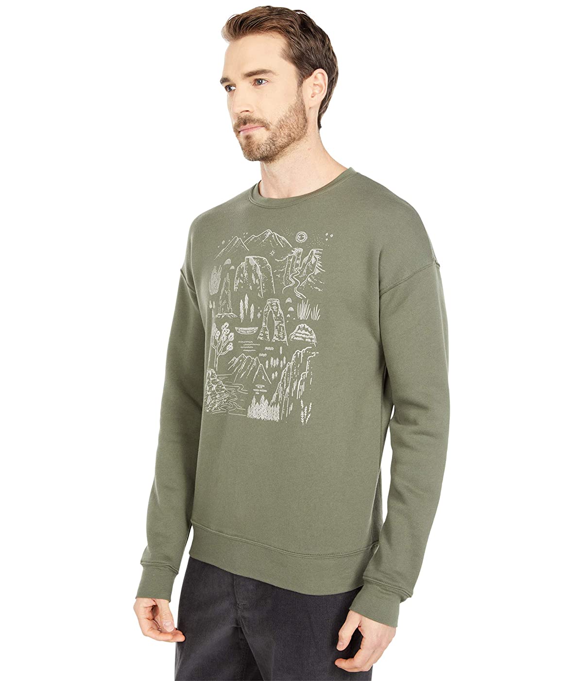 

Толстовка Parks Project Iconic Naturalional Parks Sweat Olive, M (46)