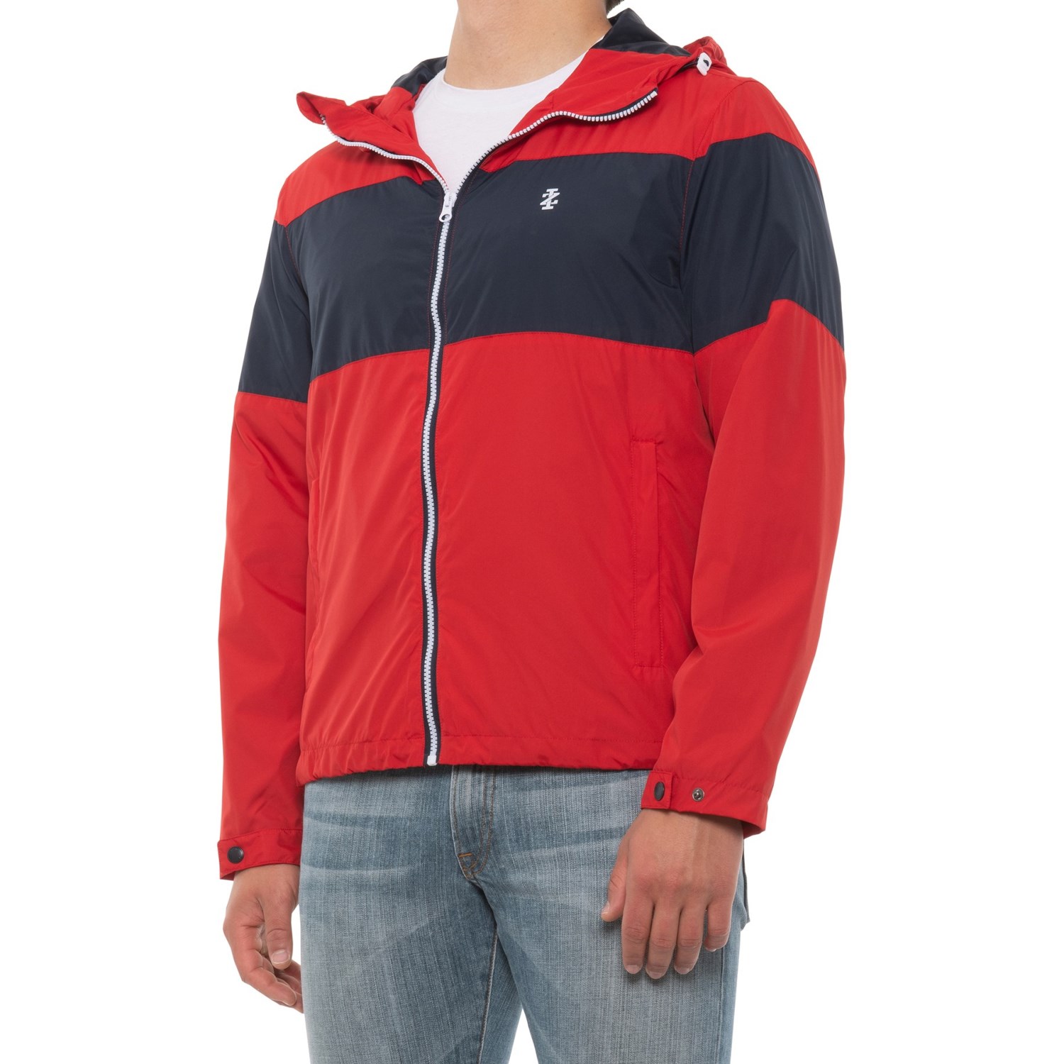 

Куртка IZOD Lightweight Windbreaker - Full Zip Red/Navy, S (44)
