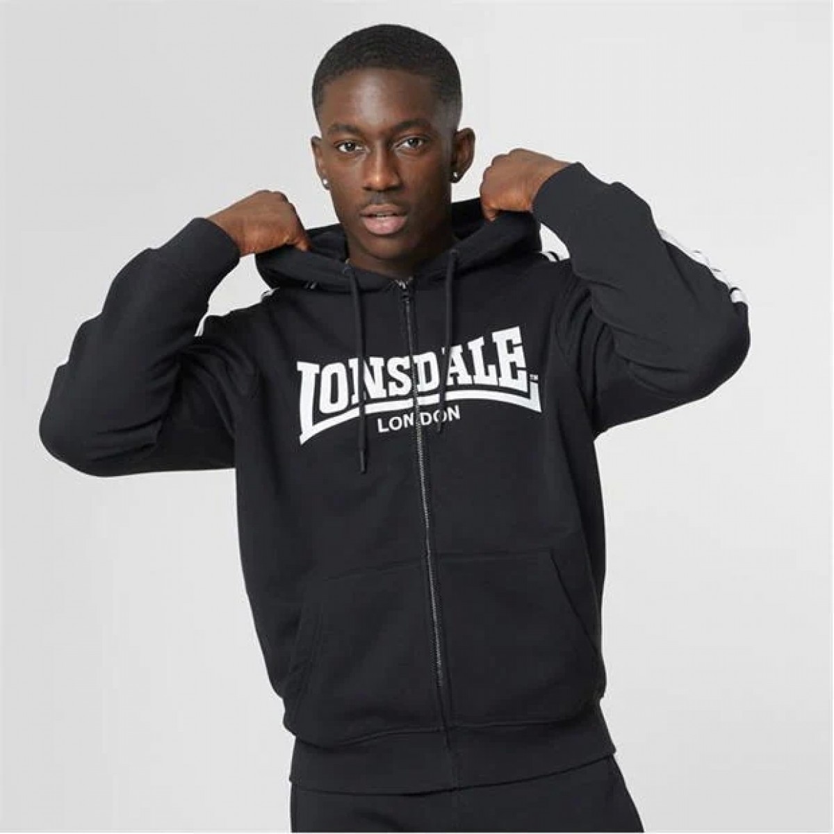 

Худи Lonsdale 2 Stripe Zip Black/White,  (44, Худи Lonsdale 2 Stripe Zip Black/White, S (44)