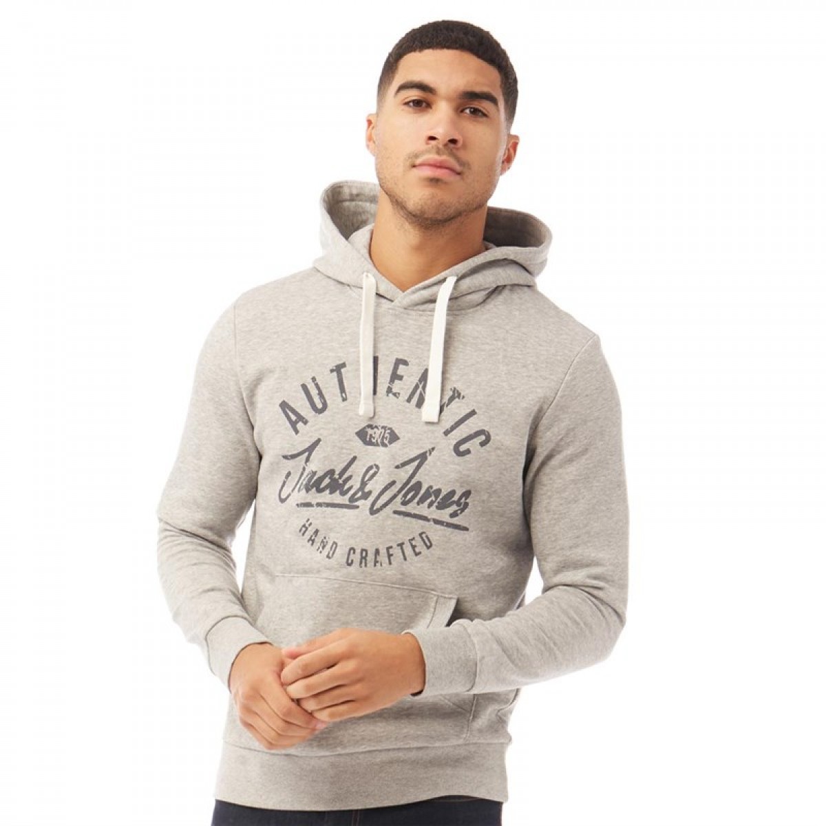 

Толстовка JACK AND JONES Heros Sweat Light Grey Melange Grey, XS (42)