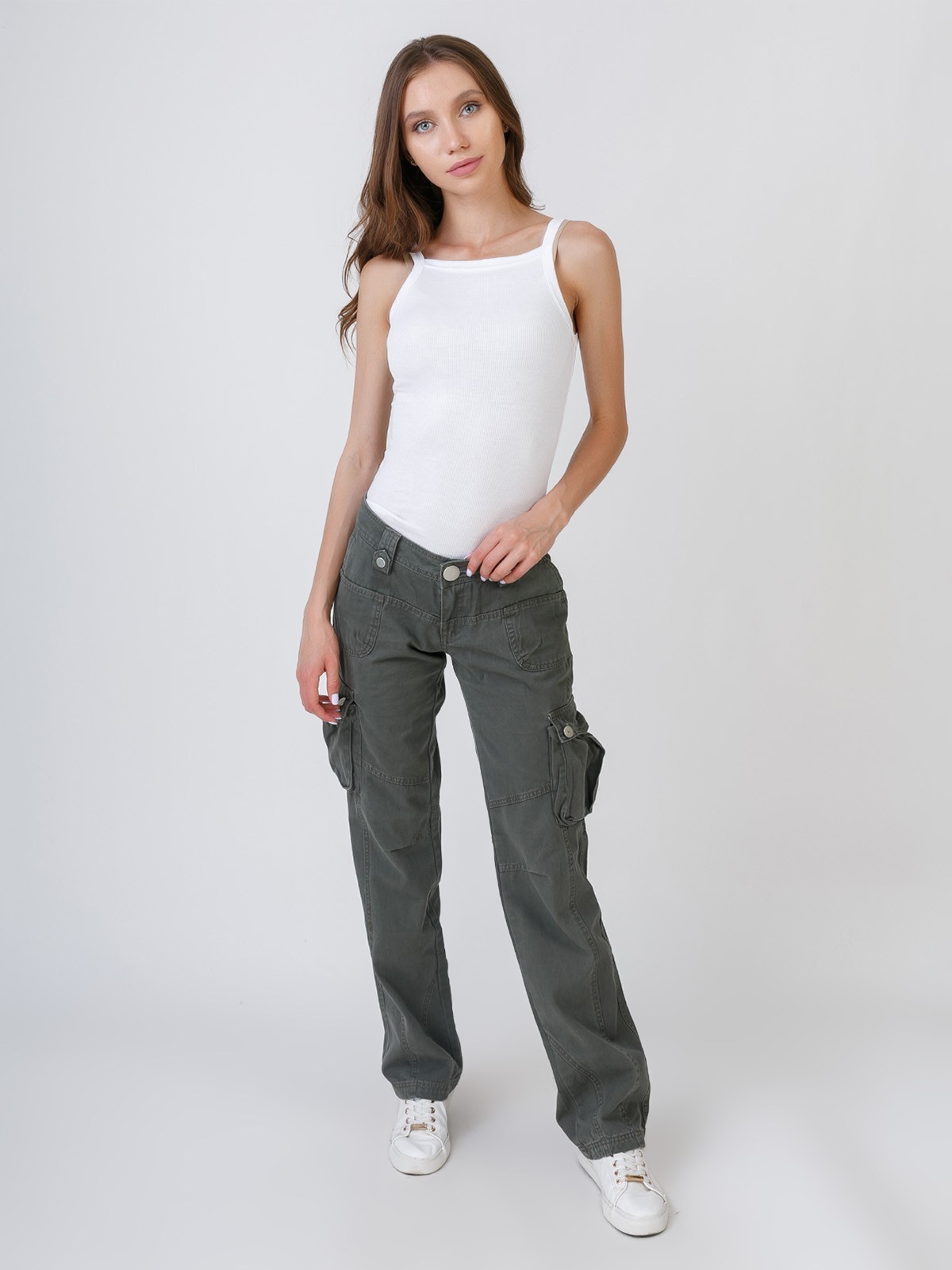 

Брюки женские LS jeans, хаки, (360), размер W25/L33