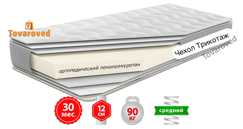 

Матрас ортопедический 140х190 Come-for Notte КОНТУР