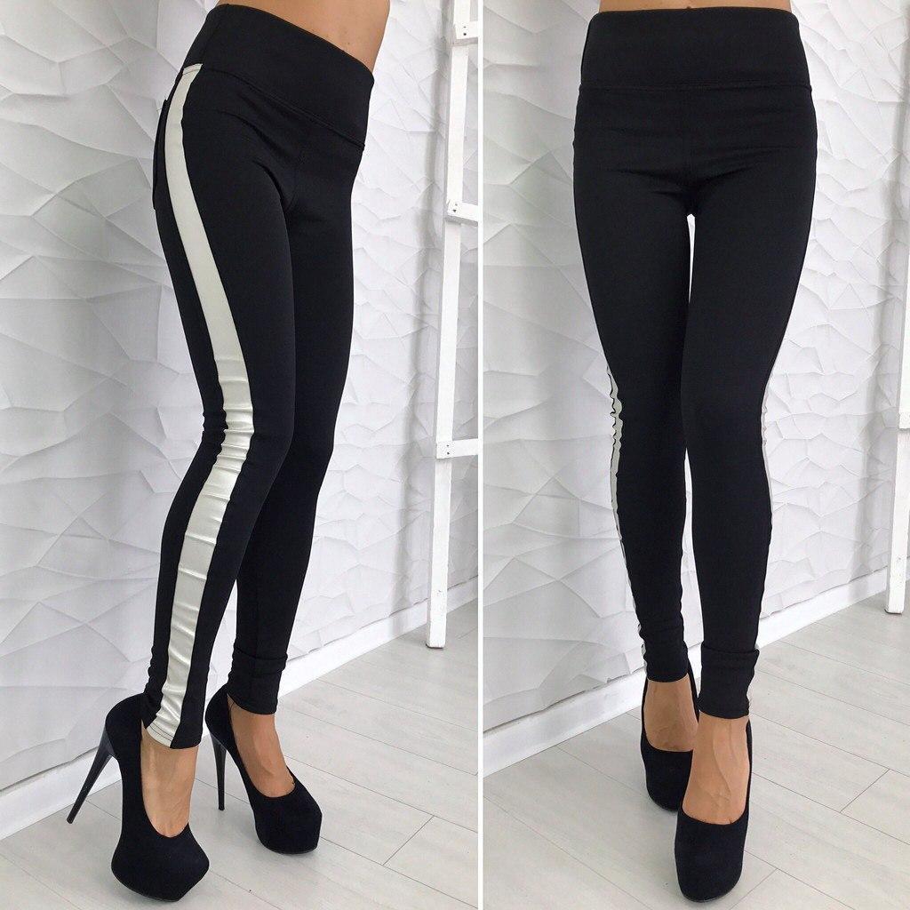 

Fashions • Лосины с белым лампасом Yvon Fashions 42 черный (№119-ол)