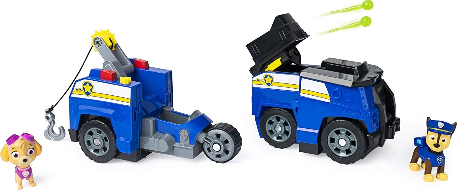 

Ігровий набір Spin Master Paw Patrol Chase Split-Second Vehicle Автомобіль-трансформер Чейза і Скай