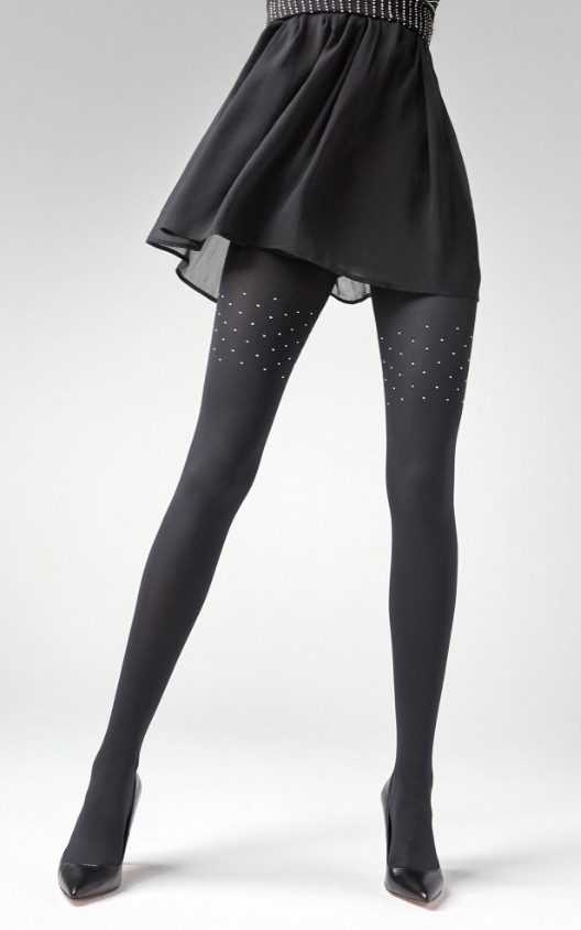 

Колготки со стразами Marilyn Brads N10 60den 3/4 Черные
