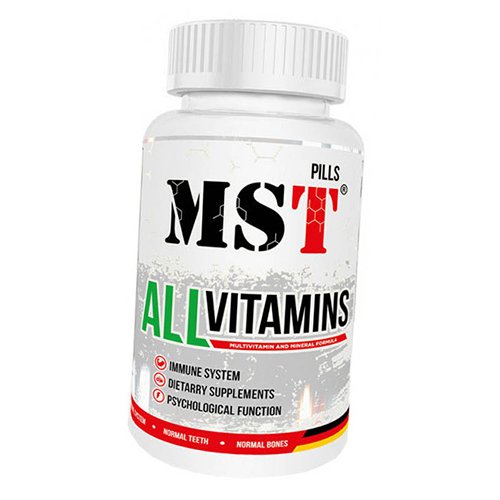 

Витаминно-минеральный комплекс, All Vitamins, MST 60таб (36288019)