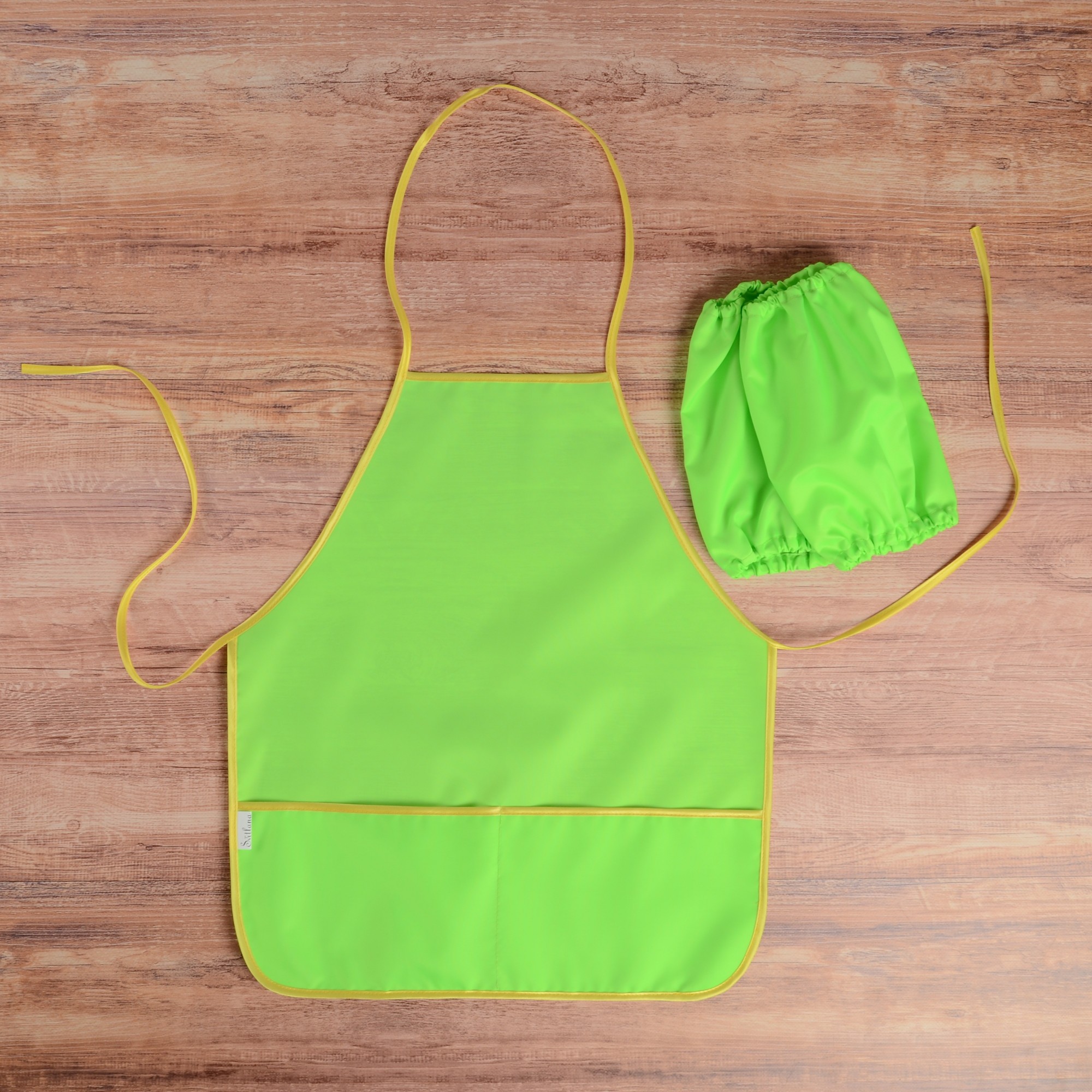 Фартук с нарукавниками детский - для трудов, рисования, кухни, цвет ...