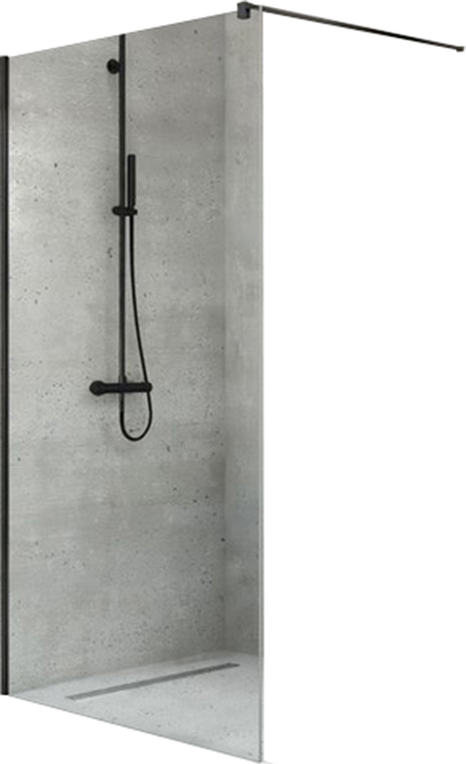 

Душевая стенка NEW TRENDY Velio Black Walk-In 120x200 прозрачная/черный