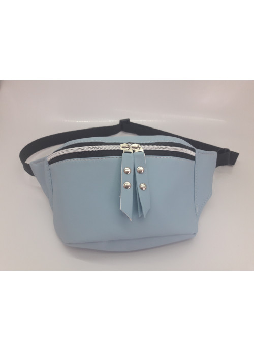 

Женская сумка на пояс (бананка) Sambag 31х12х5 см Голубой 000162335