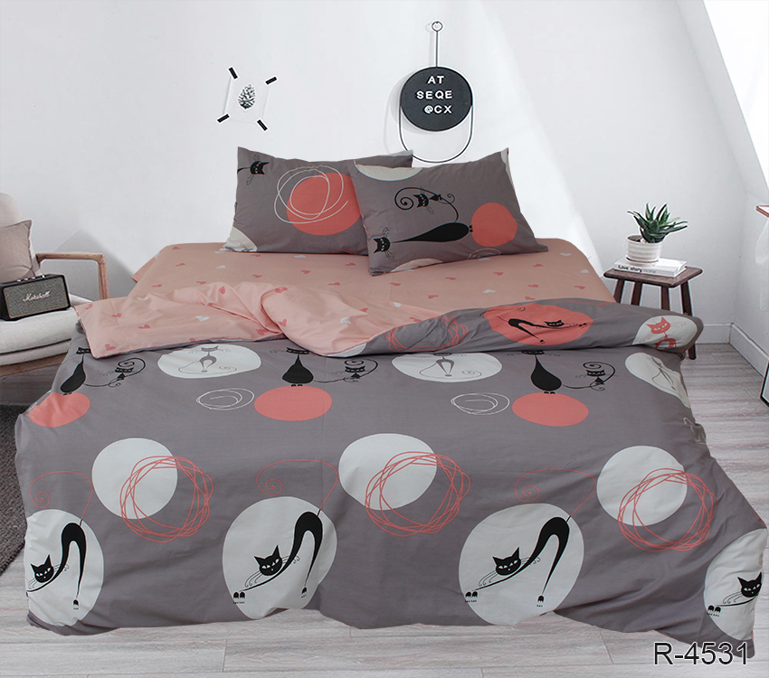 

Постельное белье TAG tekstil Евро Серый 000163322