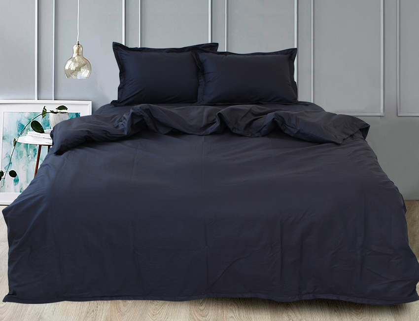 

Простынь на резинке (Dark) TAG tekstil 160х200х30 см Черный 000163539