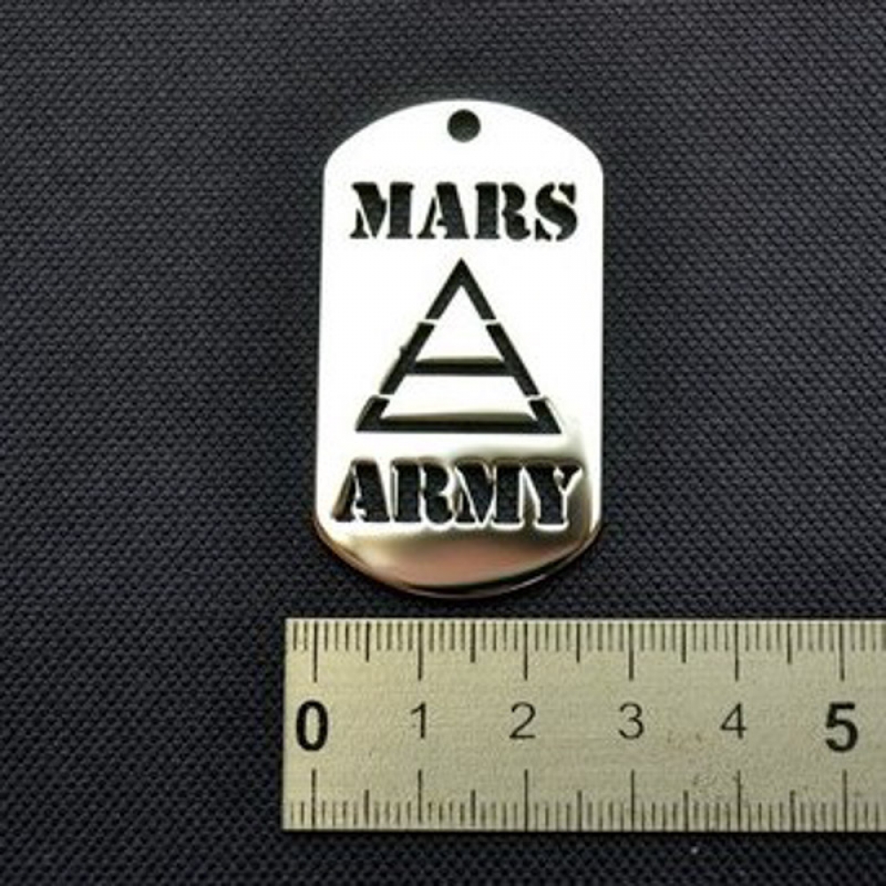 

Кулон стальной Rockway 30 Seconds To Mars (Mars Army жетон)
