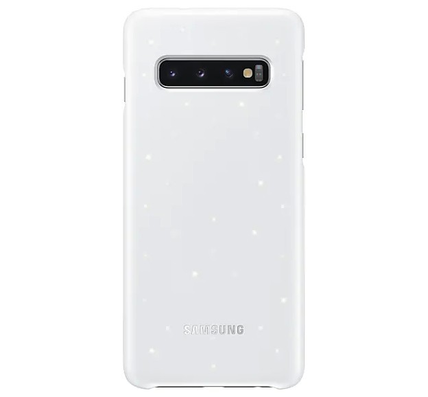 

Оригинальный защитный чехол бампер накладка LED Cover для Samsung Galaxy S10 (G973) EF-KG973CWEGRU - White