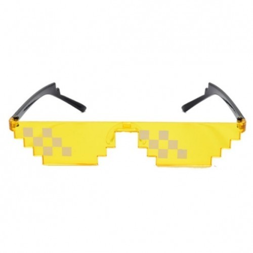 

Очки Minecraft Желтые солнцезащитные пиксельные Deal With it 16 см 6387