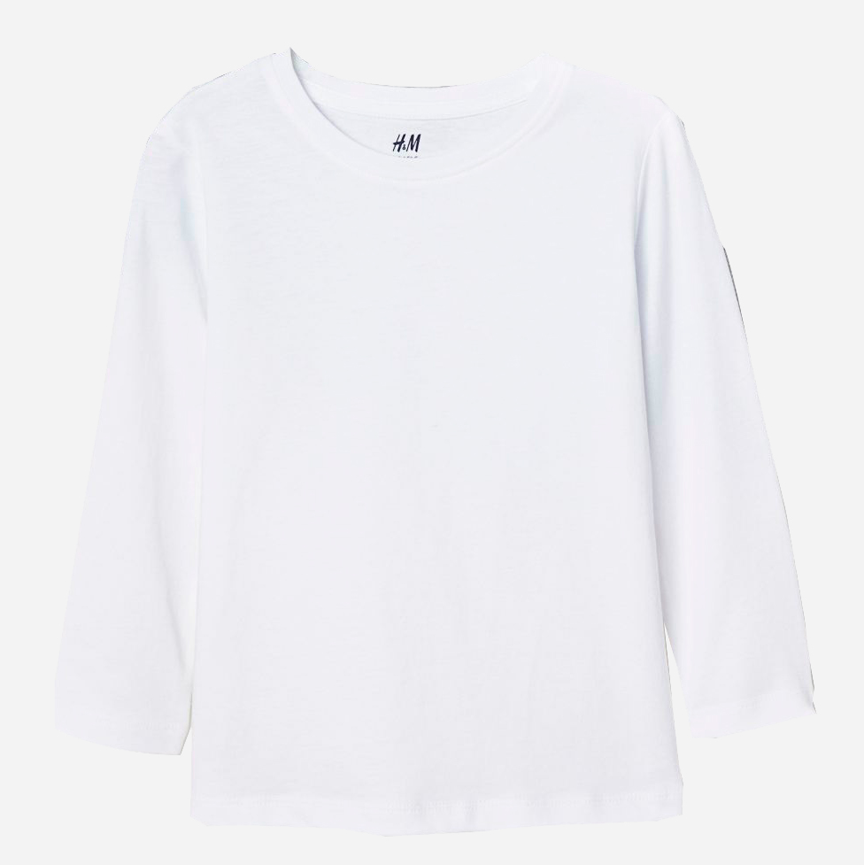

Лонгслив H&M 5502207 98 - 104 см Белый