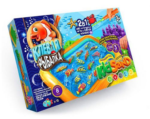 

Игра большая 2 в 1 "Клевая рыбалка + KidSand" (рус)