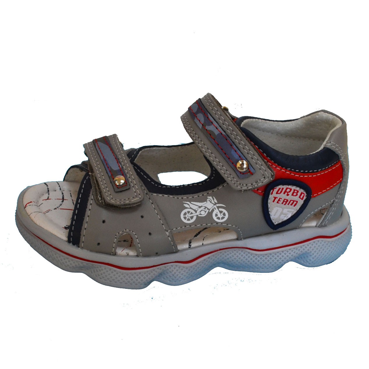 

Босоножки для мальчиков Biki Томм А-В006-76-А GREY 27(р)