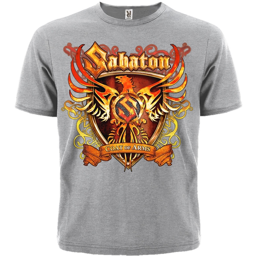 

Футболка Rockway Sabaton "Coat of Arms" (меланж) Серый , Размер, Футболка Rockway Sabaton "Coat of Arms" (меланж) Серый , Размер XL