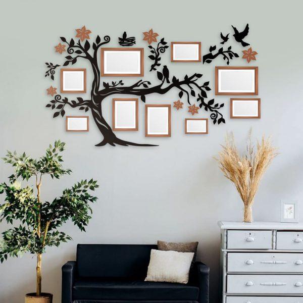 

Семейное дерево для фотографий 9 рамок LikeWood Family Tree XL 200 × 111 см Черный с коричневыми рамками