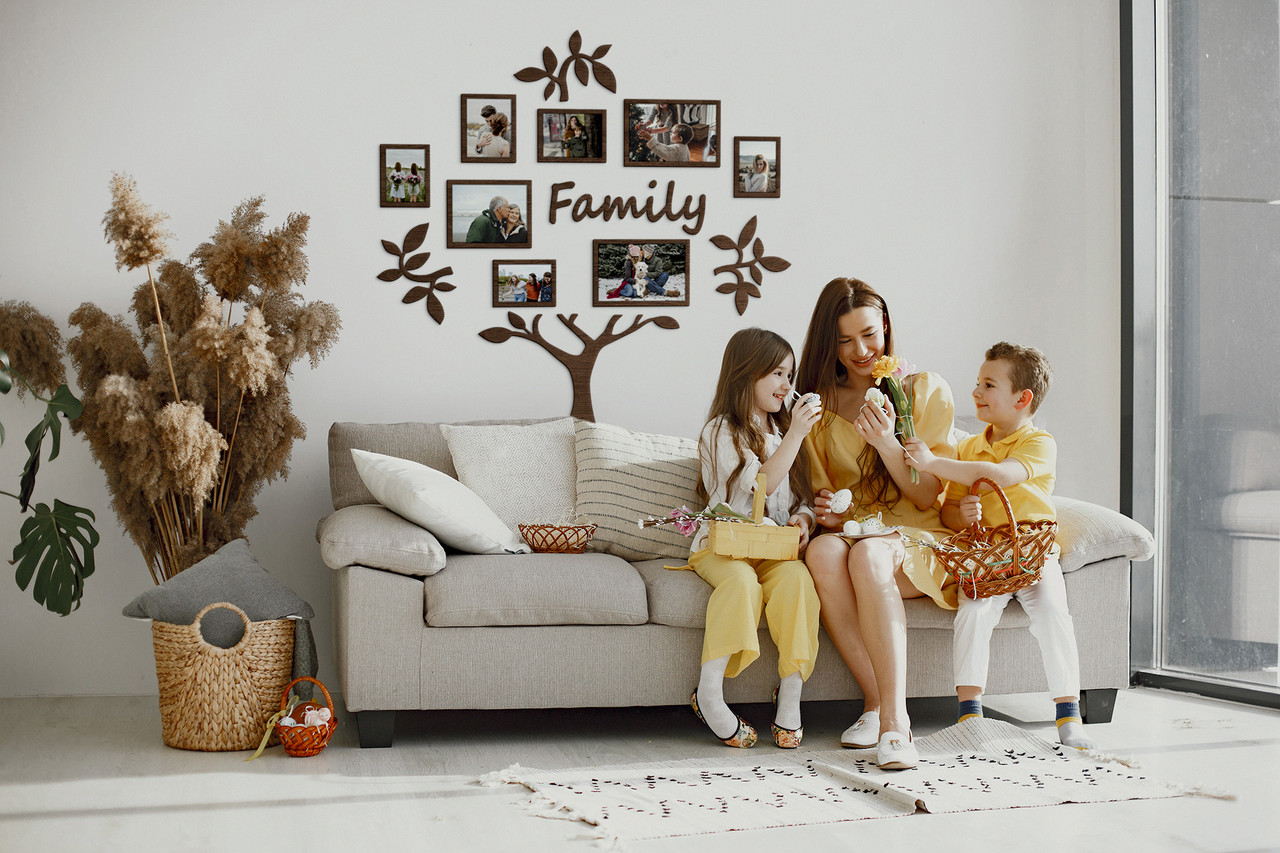 

Семейное дерево для фотографий LikeWood Family L 182 × 115 см Темный орех