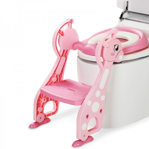 

Защитная накладка на унитаз с лесенкой и ручками Babyyuga Toilet-128 розовый