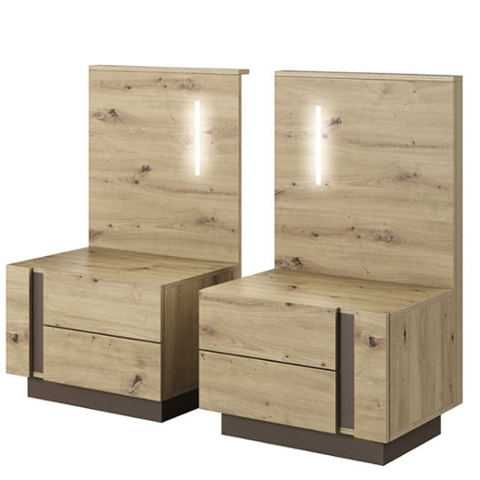 

Прикроватные тумбочки с подсветкой 2 Arco Meble Laski 60x102x46 075702
