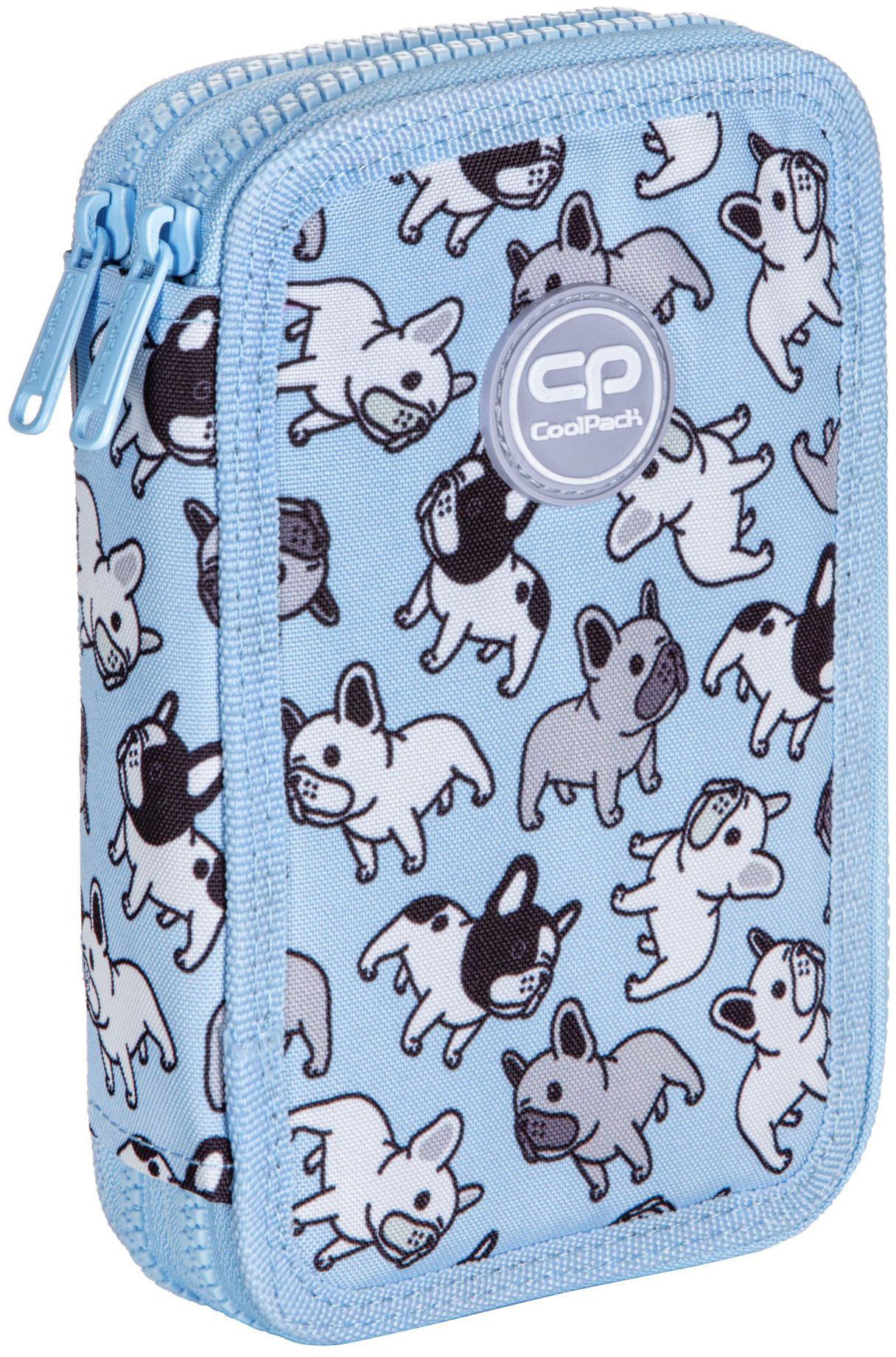 

Пенал CoolPack Jumper 2 Cute Bulldogs на 2 змейки з наполнением (D066333)