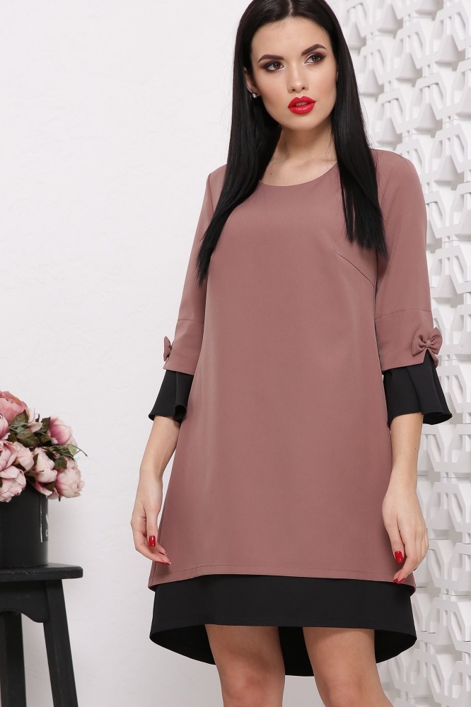 

Женское платье LineDa, Стела кофе+черный  (44, Женское платье LineDa, Стела кофе+черный S (44)