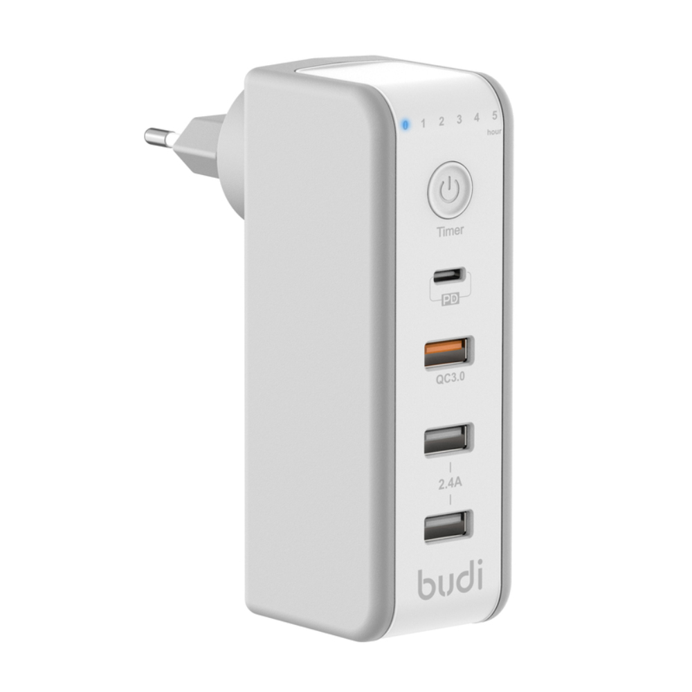 

Зарядное устройство Budi PD 18W+ Quick Charge 3.0 / 2USB 18W 2.4A