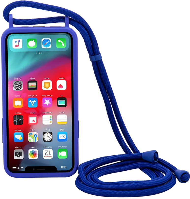

Панель Necker на шнурке для Apple iPhone 12 Mini Blue Solid (NCRR-12M-BS)