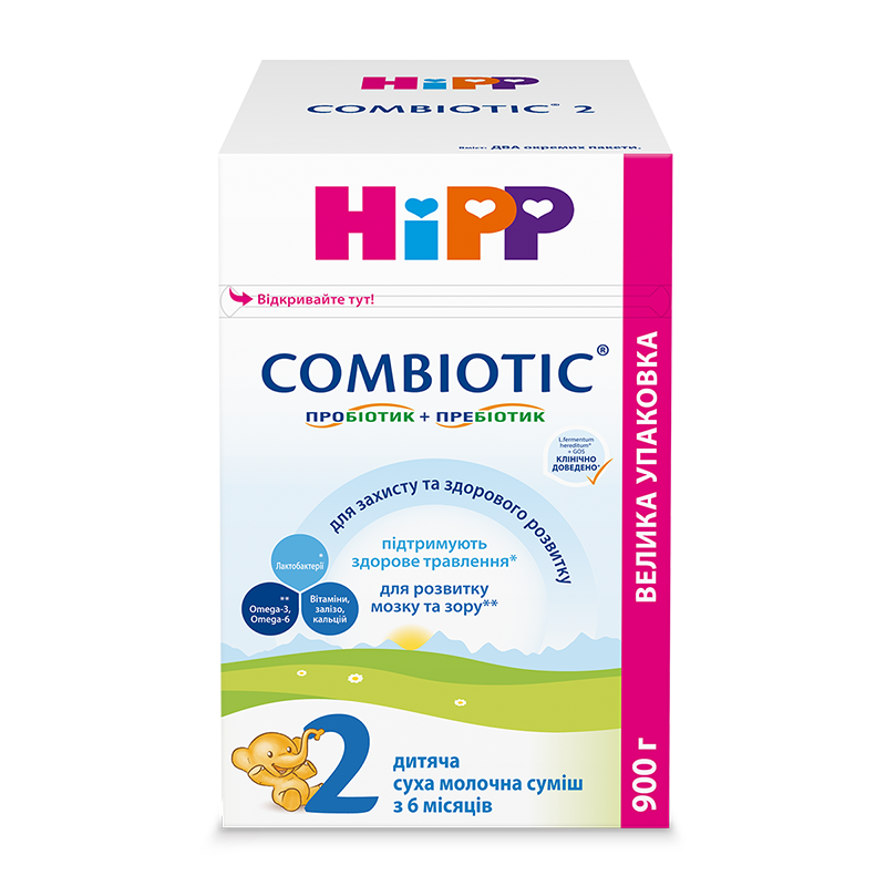 

Молочна суміш Hipp Combiotic 2, 900г