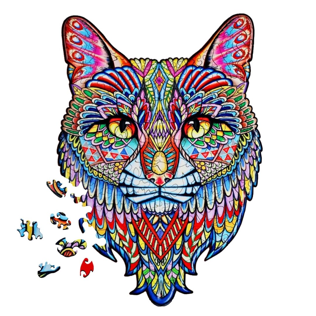 

Деревянный пазл Кот