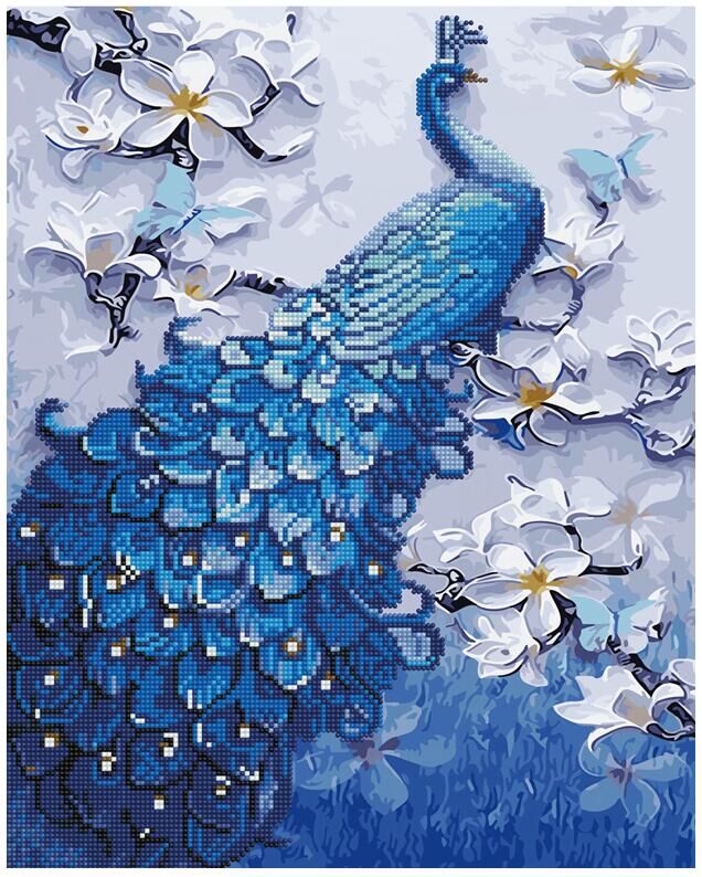 

Картина по номерам Павлин на ветках магнолии 40х50 см