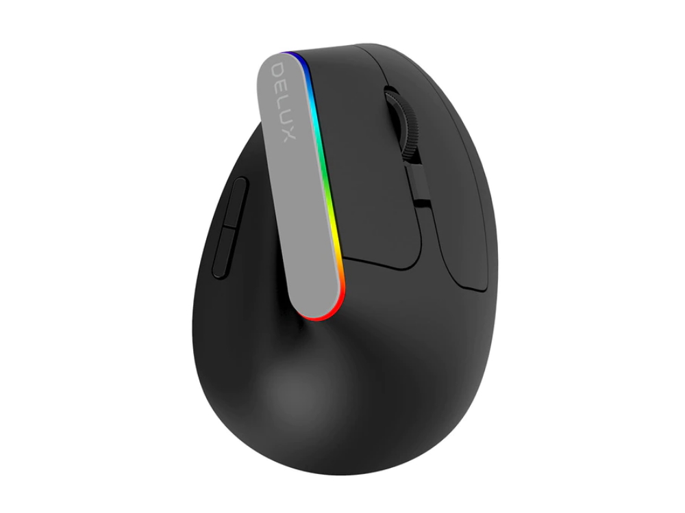 

Мышь вертикальная беспроводная Delux M618C Черный (1009-727-00)