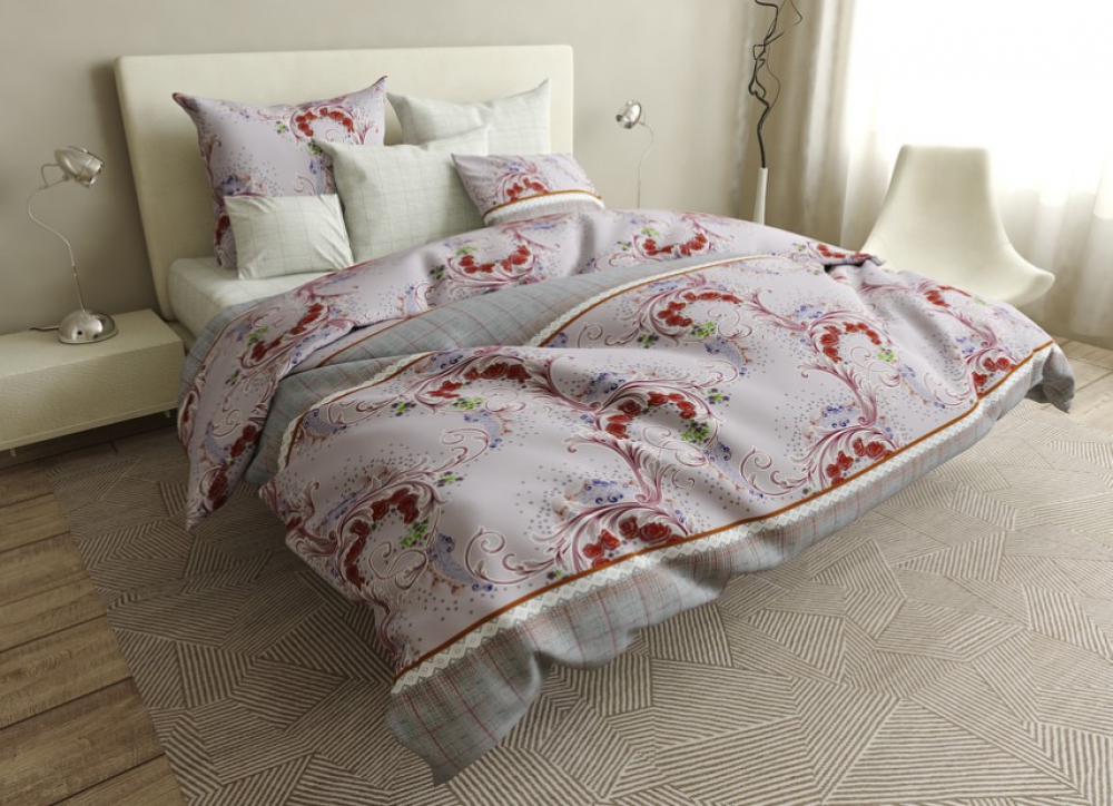 

Комплект постельного белья Komfort-tekstil Тенерифе, бязь (Двуспальный на резинке)