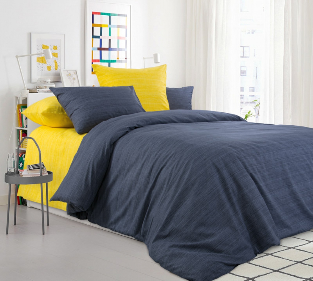 

Комплект постельного белья Komfort-tekstil Эко 7+11, перкаль (Евро на резинке)