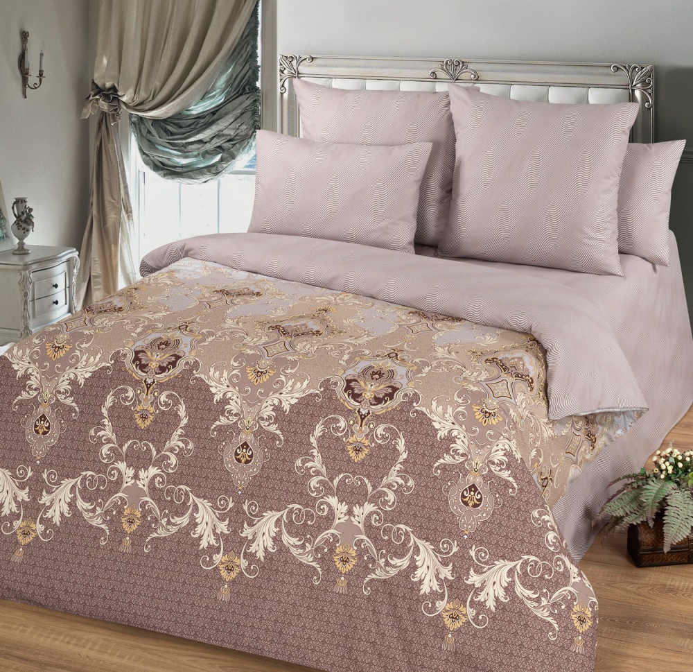 

Комплект постельного белья Komfort-tekstil Милан, поплин (Полуторный)