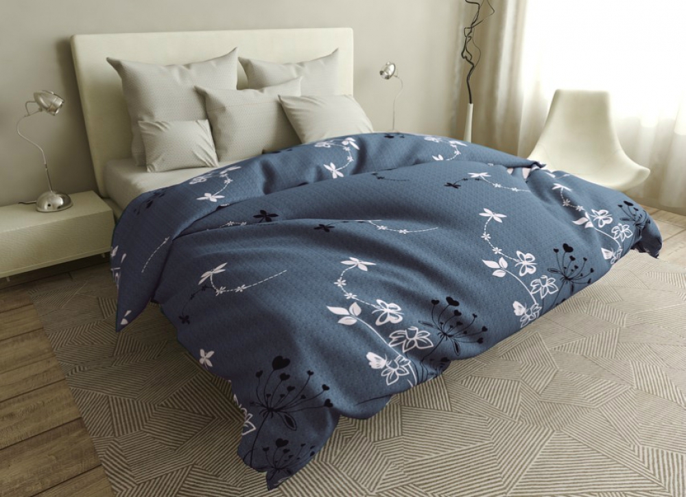 

Комплект постельного белья Komfort-tekstil Фонтаж, бязь (Семейный на резинке)