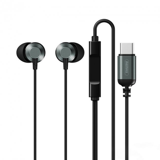 

Наушники Remax Metal Earphone Type-C black