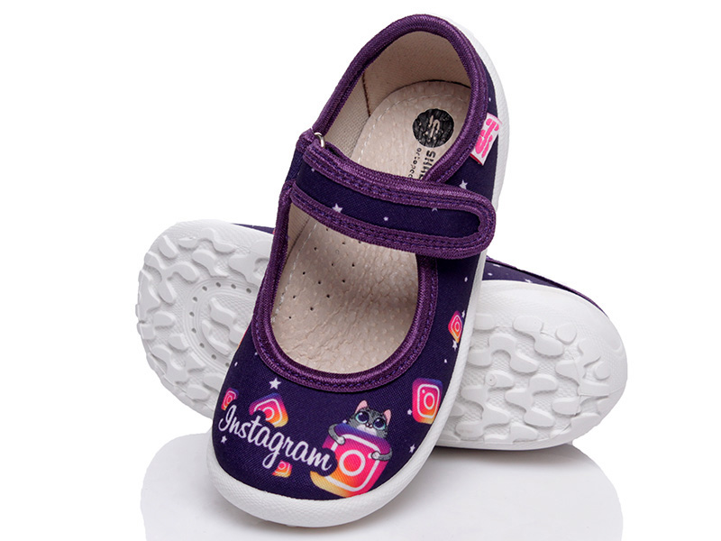 

Тапочки детские деми для девочки Шалунишка 00-00008903 Фиолетовый р.28 (18 см.)